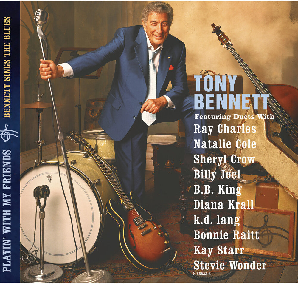 the album cover for Tony Bennett - Playin with My Friends: Bennett Sings the Blues