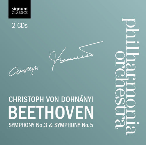the album cover for Christoph Von Dohnanyi - Symphony 3: Eroica / Symphony 5
