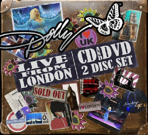 the album cover for Dolly Parton - Live From London