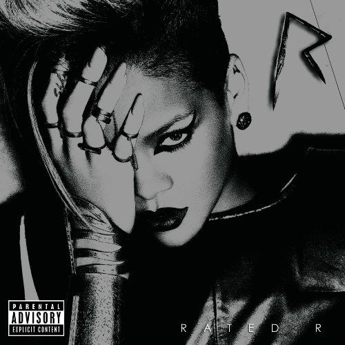 the album cover for Rihanna - Rated R