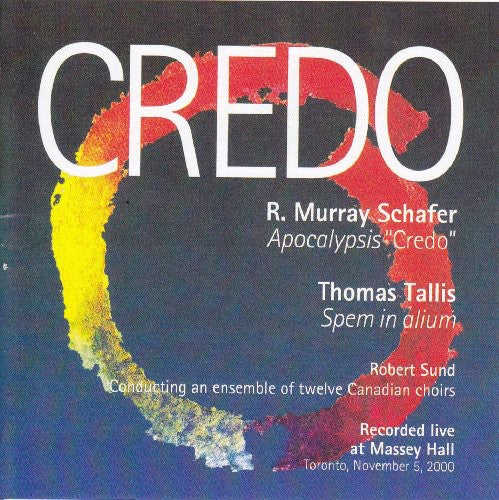 the album cover for Robert Sund - Credo: Schafer & Tallis