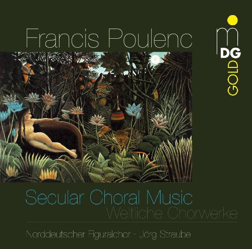 the album cover for F. POULENC - Secular Choral Works