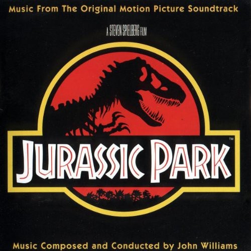 the album cover for John Williams - Jurassic Park (Music From the Original Motion Picture Soundtrack)