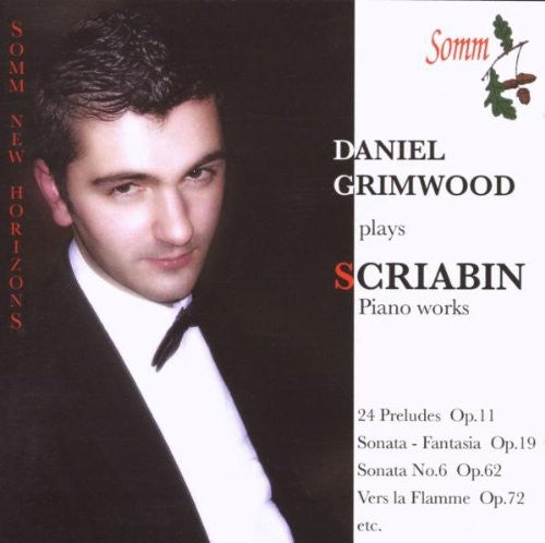 the album cover for Daniel Grimwood - Scriabin, Alexander : Piano Music By Scriabin