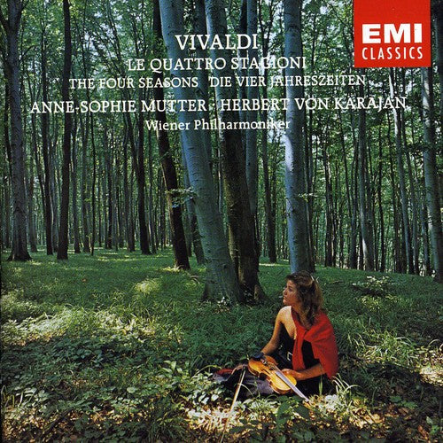 the album cover for Anne-Sophie Mutter/Wiener Philharmoniker/Herbert von Karajan - 4 Seasons