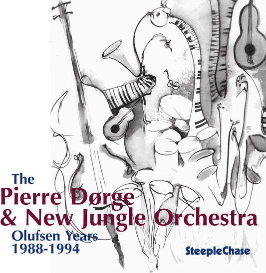 the album cover for Pierre Dorge / Njo - Olufsen Years 1988-1994