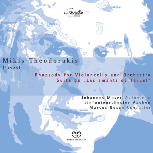 the album cover for Johannes Moser - Rhapsody for Violin Cello & Orchestra