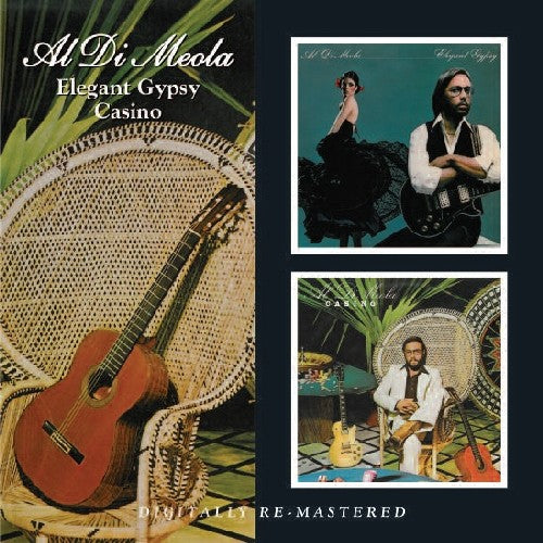 the album cover for Al Di Meola - Elegant Gypsy/Casino [Import]