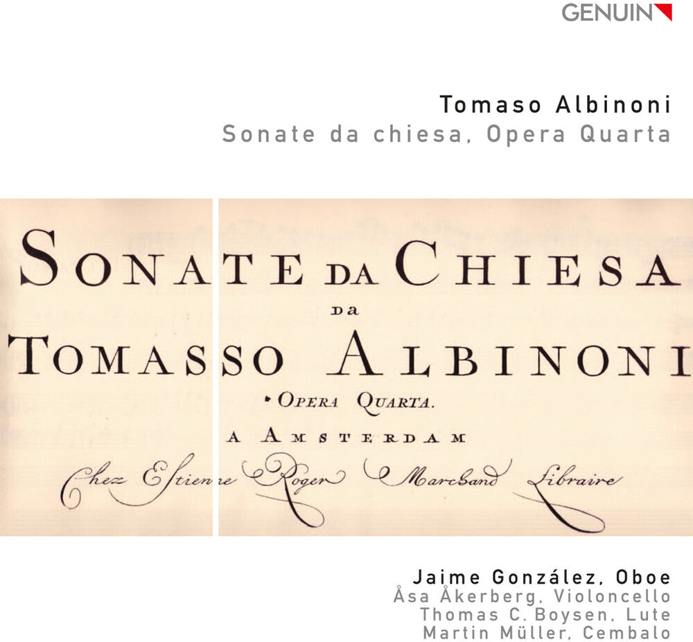the album cover for Jaime Gonz Lez - Sonate Da Chiesa Opera Quarta