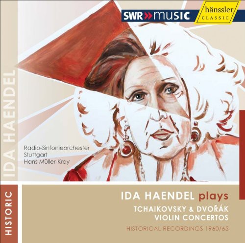 the album cover for Hans MÃ¼ller-Kray - Ida Haendel Plays Tchaikovsky & Dvorak 2 / Violin