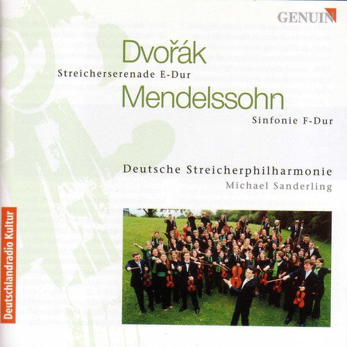 the album cover for Dvorak/Mendelssohn - Serenade / Sinfonia No 11
