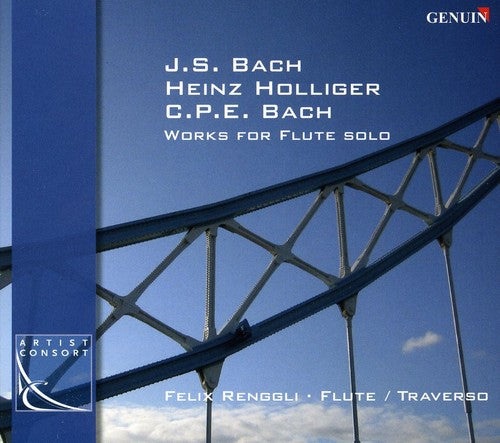 the album cover for Felix Renggli - Works for Flute Solo