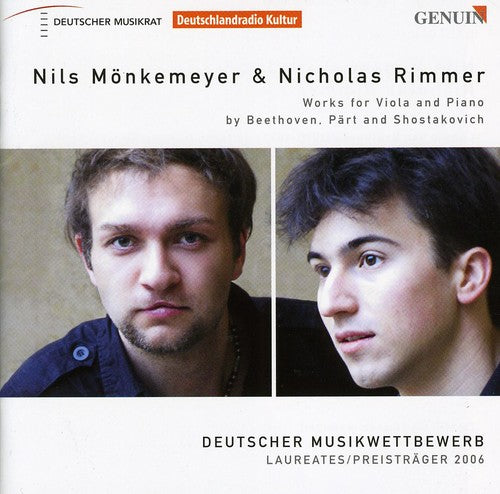 the album cover for Nils Monkemeyer - Works for Viola & Piano