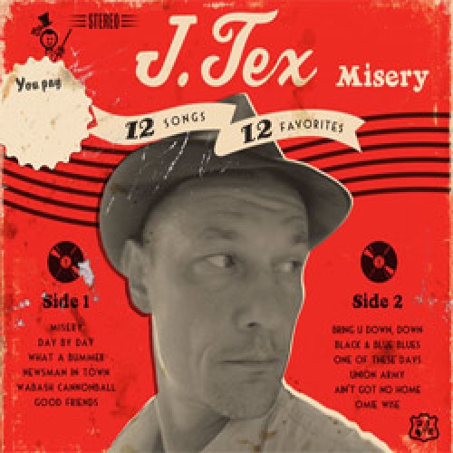 the album cover for J Tex - Misery
