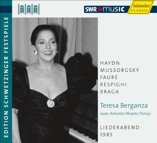 the album cover for TERESA BERGANZA - Evening of Song 1985