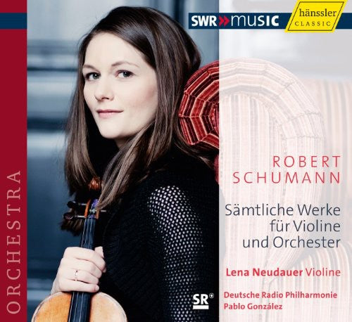 the album cover for Lina Neudauer - Complete Works for Violin & Orchestra