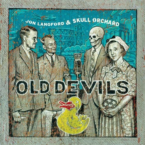 the album cover for Jon Langford & Skull Orchard - Old Devils