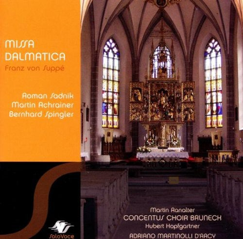 the album cover for F.Von Suppe - Missa Dalmatica