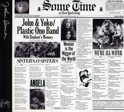 the album cover for John Lennon - Sometime in New York City