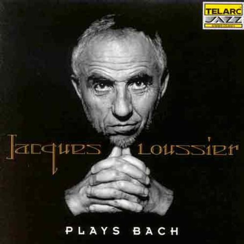 the album cover for Jacques Loussier Trio - Plays Bach