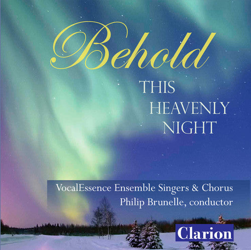 the album cover for VocalEssence Ensemble Singers - Behold This Heavenly Night