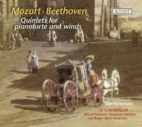 the album cover for Mozart / Beethoven / Vermeulen / Il Gardellino - Quintet for Pianoforte
