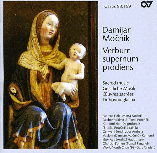 the album cover for Mocnik - Verbum Supernum Prodiens: Sacred Music