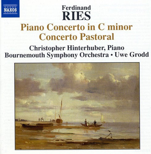 the album cover for Christopher Hinterhuber - Ries 4: Piano Concertos: Piano Cto in C minor
