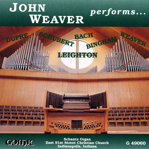 the album cover for John Weaver - Organ Recital