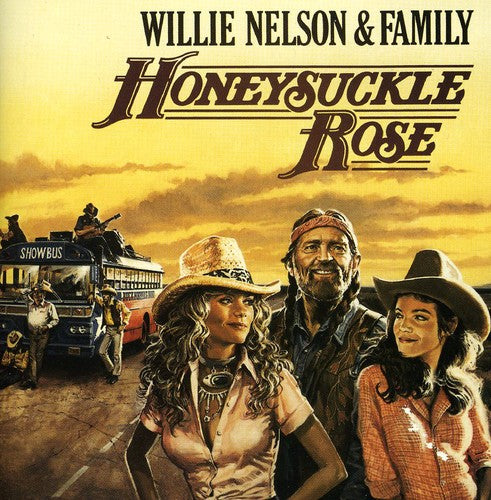 the album cover for Willie Nelson & Family - Honeysuckle Rose (Original Soundtrack)
