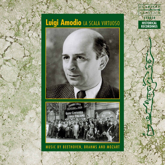 the album cover for Beethoven / Brahms / Mozart / Schroder / Amodio - Scala Virtuoso