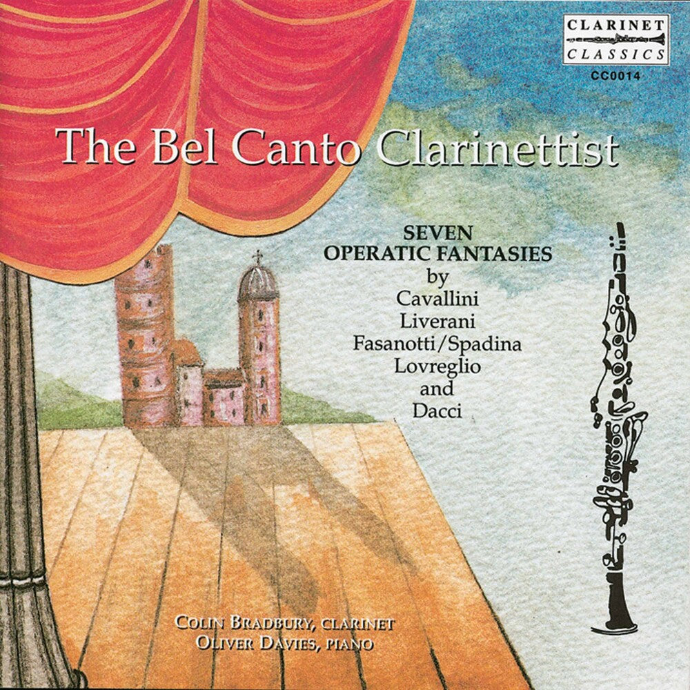the album cover for Bradbury - Bel Canto Clarinettist