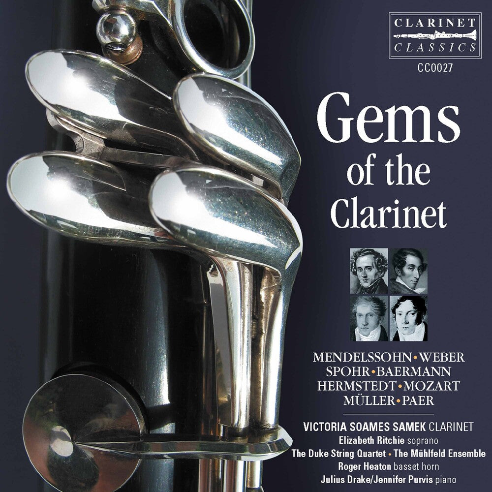 the album cover for Weber / Mendelssohn / Soames - Gems Of The Clarinet