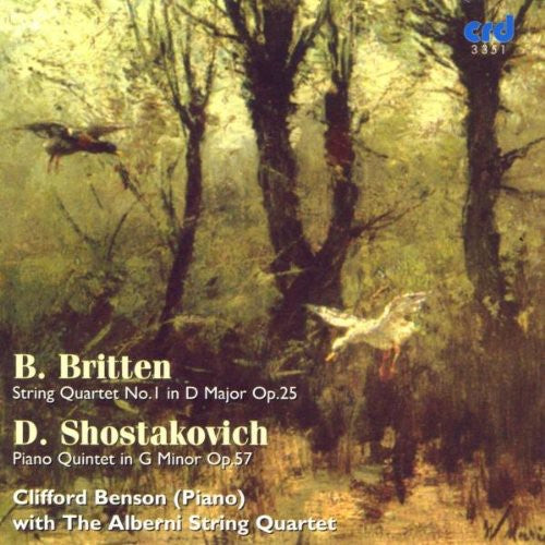 the album cover for Clifford Benson - String Quartet in D Op 25