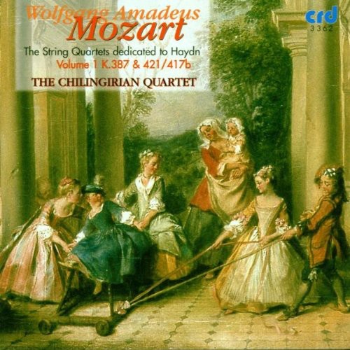 the album cover for Chilingirian Quartet - String Quartets in G K387