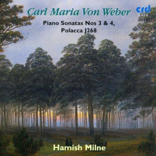 the album cover for Hamish Milne - Piano Sonatas Nos 3 & 4 Polacca J268