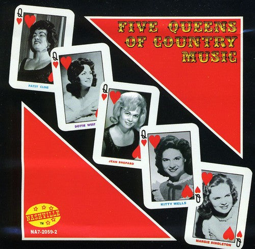 the album cover for Cline/West/Wells/Sh - Five Queens of Country Mus