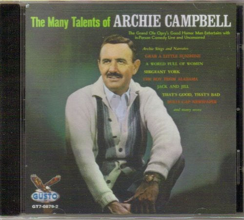 the album cover for Archie Campbell - Many Talents of