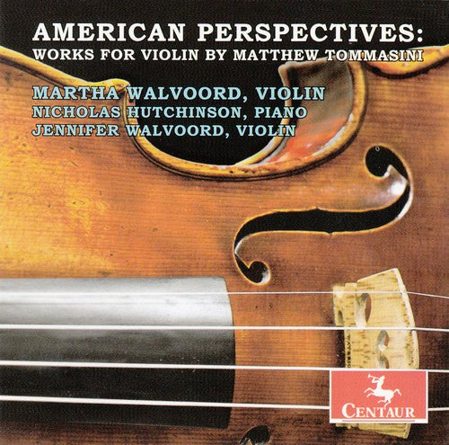 the album cover for Martha Walvoord - Works for Violin By Matthew Tommasini