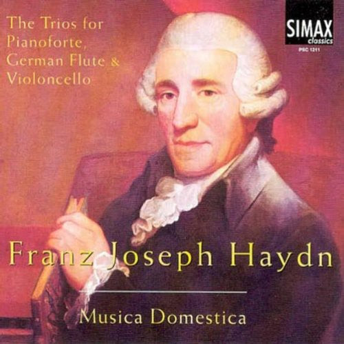 the album cover for J. HAYDN - Trios for Pianoforte German Flute & Violoncello
