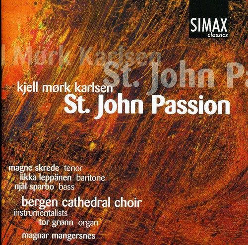 the album cover for Bergen Cathedral Choir - St John Passion