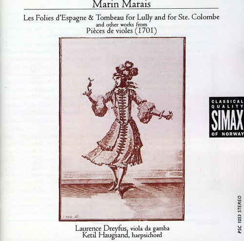 the album cover for Marin Marais - Pieces de Violes / Les Folies Despagne