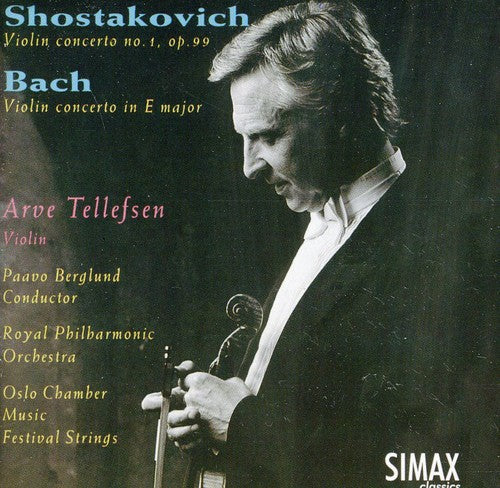 the album cover for Shostakovitch/Bach - Violin Concertos
