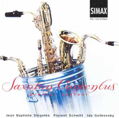 the album cover for Saxofon Concentus - Saxophone Quartets