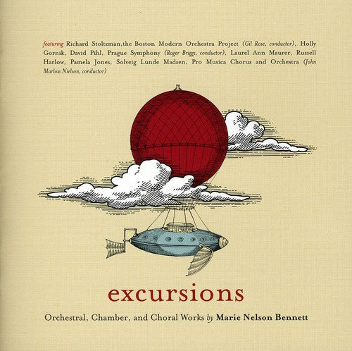 the album cover for M.N. Bennett - Excursions: Orchestral / Chamber & Choral Works