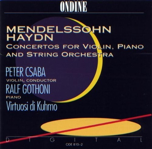 the album cover for Kuhmo / Csaba / Gothoni - Mendelssohn Concertos