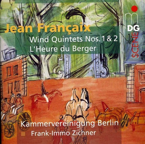 the album cover for Francaix / Berlin Chamber Ensemble / Zichner - Wind Quintet No 1 / Wind Quintet No 2