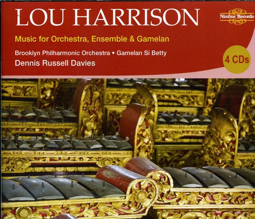 the album cover for L. HARRISON - Music for Orchestra Ensemble & Gamelan