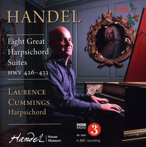 the album cover for Laurence Cummings - Eight Great Suites for Solo Harpsichord