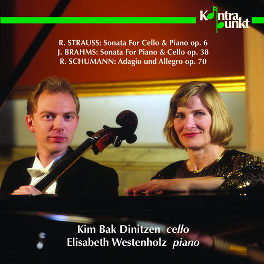 the album cover for Kim Dinitzen Bak / Westenholz,Elisabeth - Cello & Piano Works